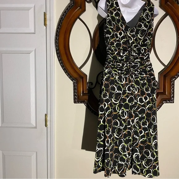 Maggie Boutique Sleeveless Black Print Dress - Picture 9 of 10